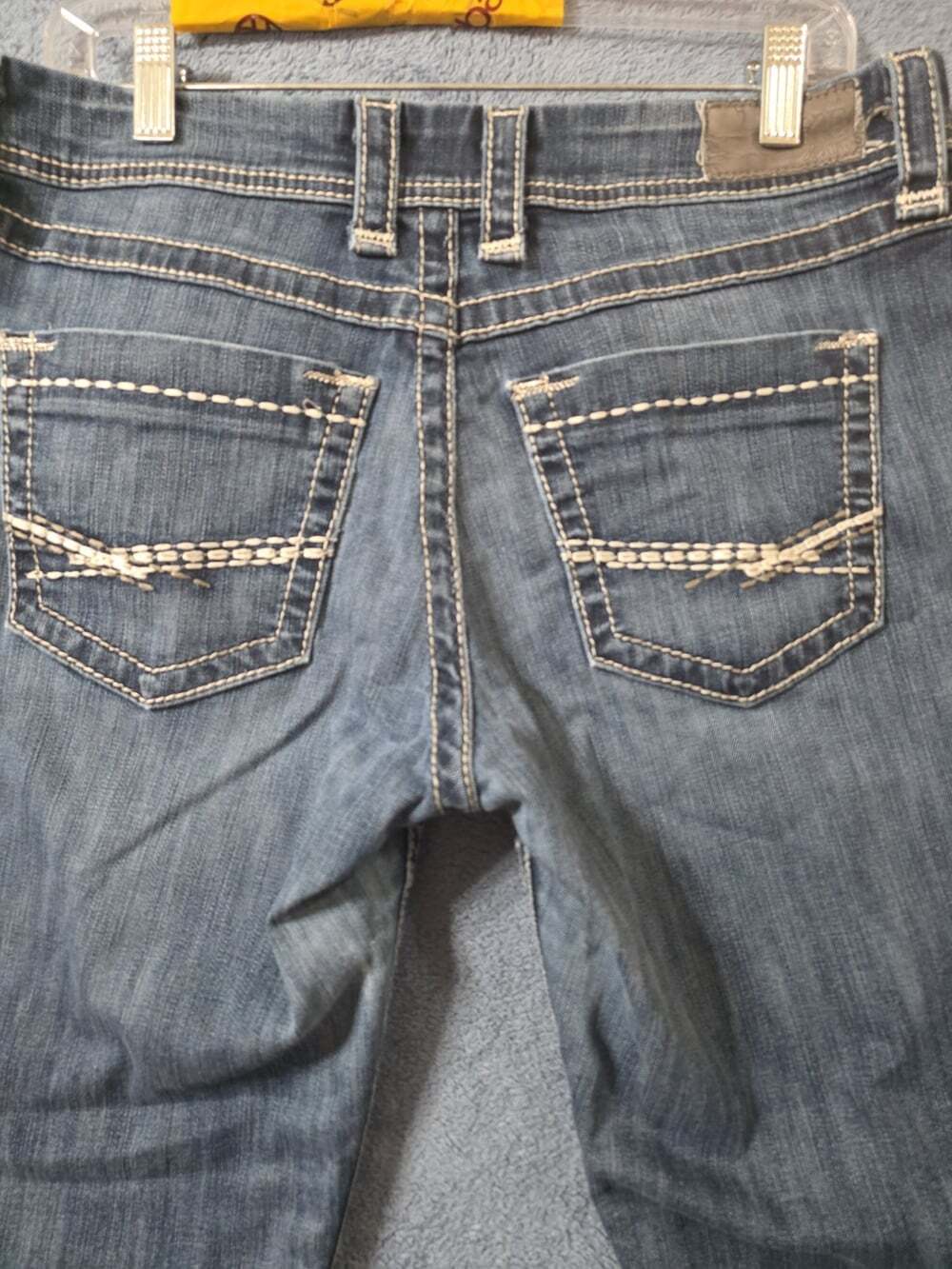 Buckle BKE Jeans Harper Women's 30 Crop Cuff Blue 30x25